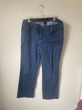 Liz Claiborne Straight-Leg Blue Denim Jeans